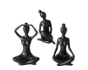 BOLTZE GRUPPE GmbH Dekofigur YOGA Schwarz Polyresin Bild 4