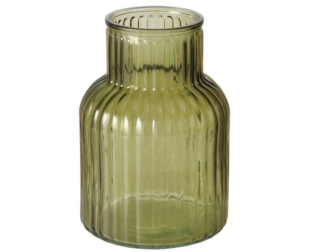 BOLTZE GRUPPE GmbH Dekovase Vase aus Glas RELEA grün geriffelt - Bild 2