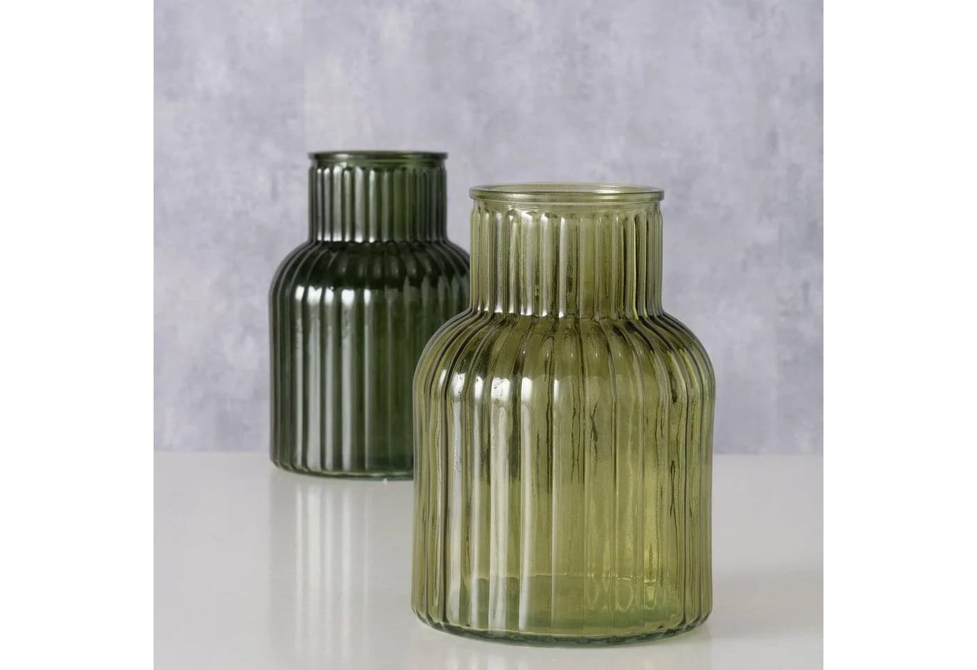 BOLTZE GRUPPE GmbH Dekovase Vase aus Glas RELEA grün geriffelt - Bild 4