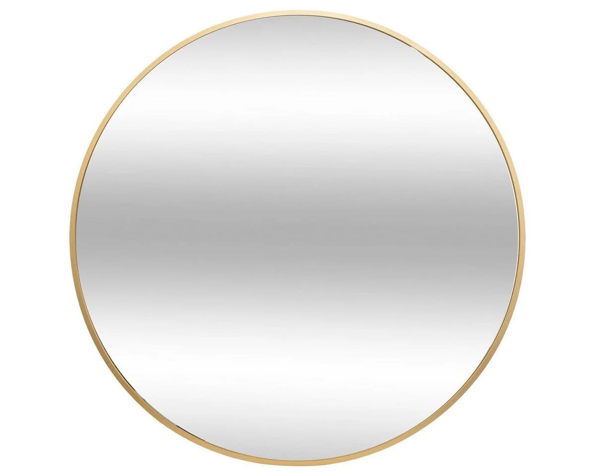 Atmosphera Créateur d'intérieur Wandspiegel 70 cm Schwarz-Gold Metallrahmen - Bild 2