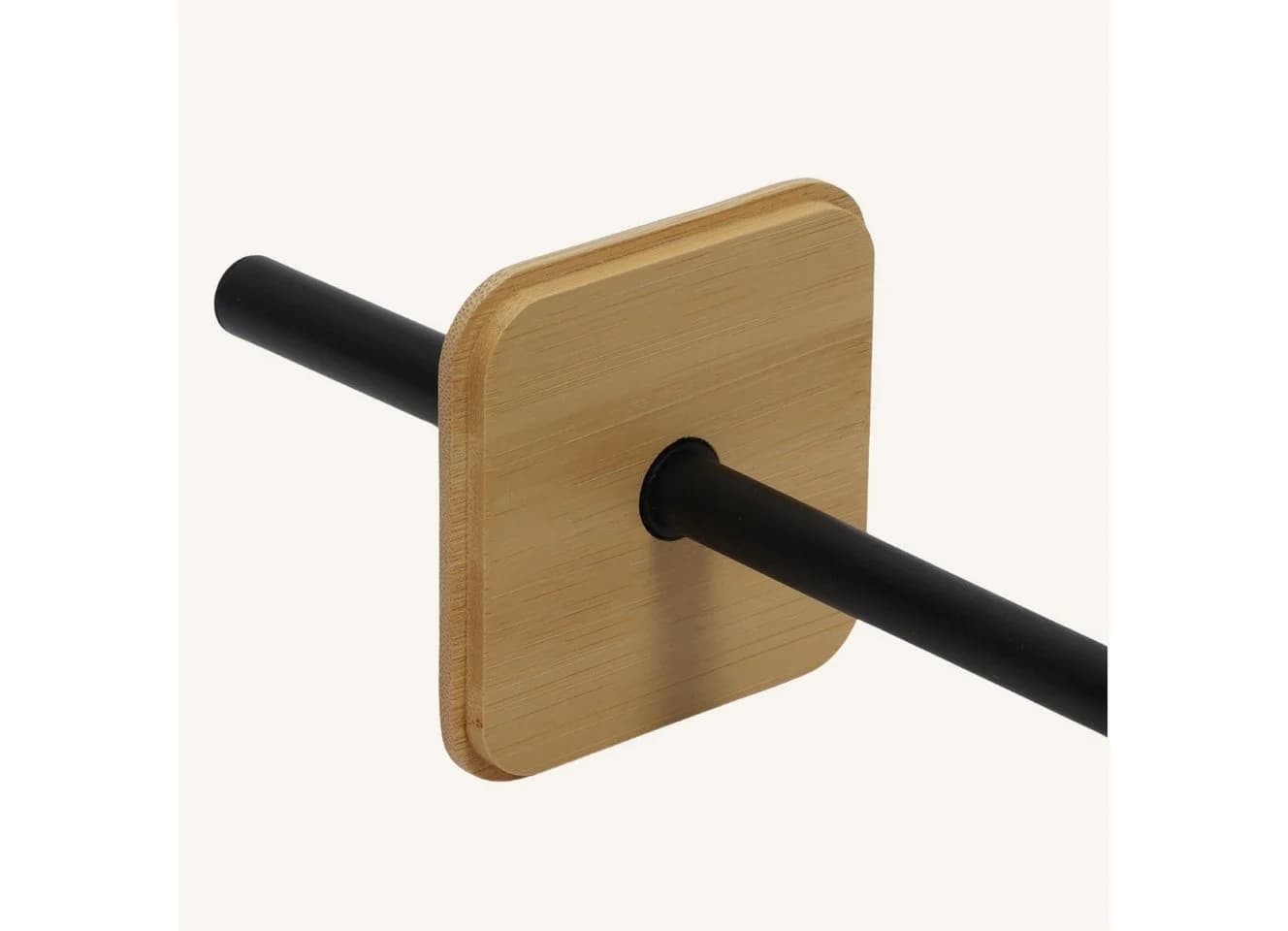 NUXIO WC-Reinigungsbürste ZETRU mit Bambusdeckel Schwarz Metall - Bild 4
