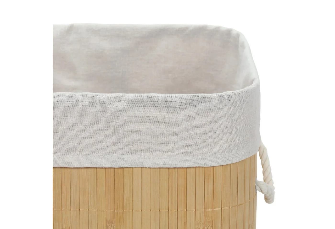 NUXIO Wäschekorb SANA Bambus mit herausnehmbarem Sack 60 l - Bild 4
