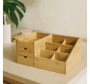 BOXIMO Bambus Organizer mit Schubladen Aufbewahrungsbox Bild 1