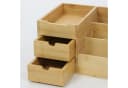 BOXIMO Bambus Organizer mit Schubladen Aufbewahrungsbox Bild 5