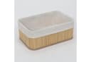 BOXIMO Aufbewahrungsbox Bambus mit Stoffeinsätzen Bild 5