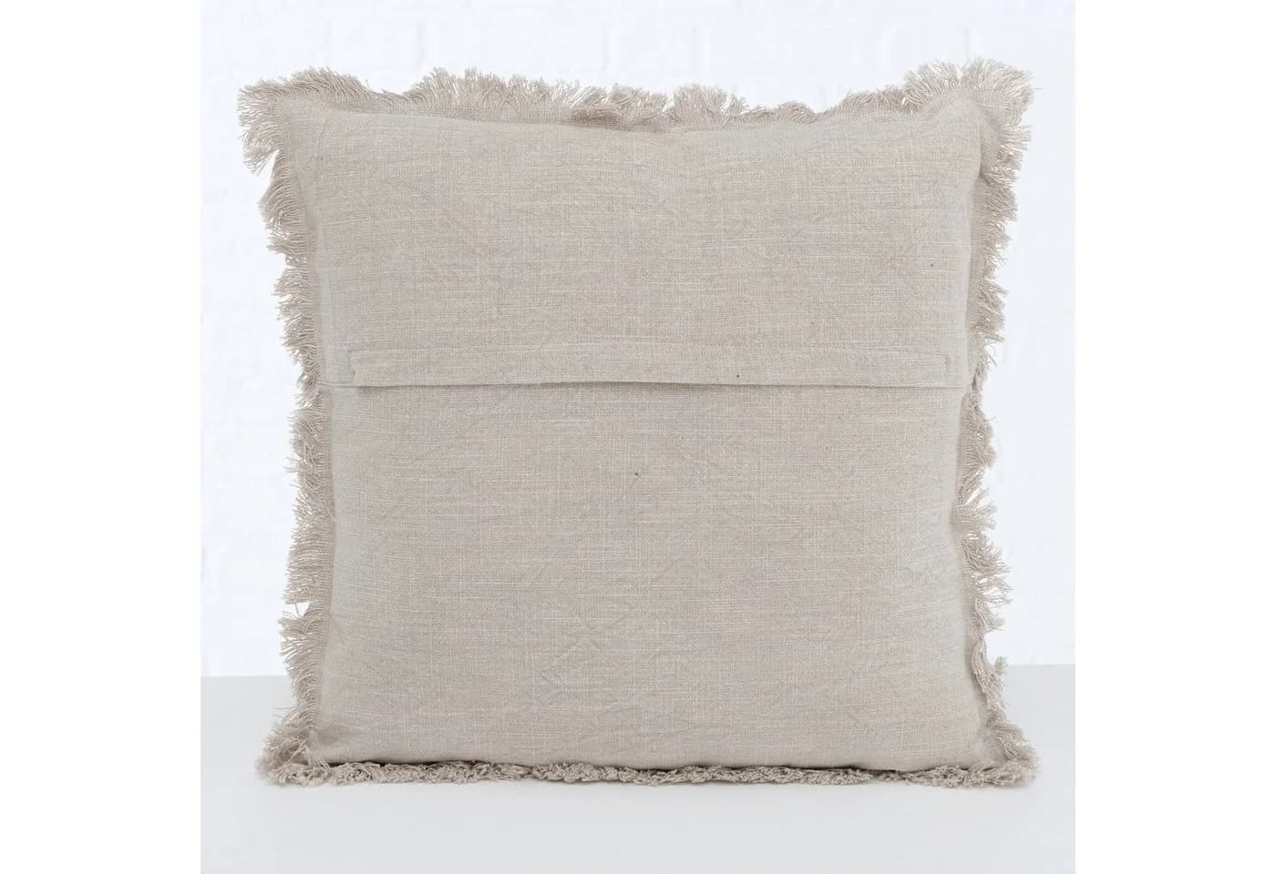 BOLTZE GRUPPE Dekokissen LENEA Baumwolle 45x45 cm Beige/Weiß