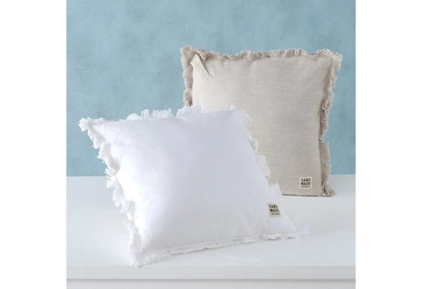 BOLTZE GRUPPE Dekokissen LENEA Baumwolle 45x45 cm Beige/Weiß - Bild 5