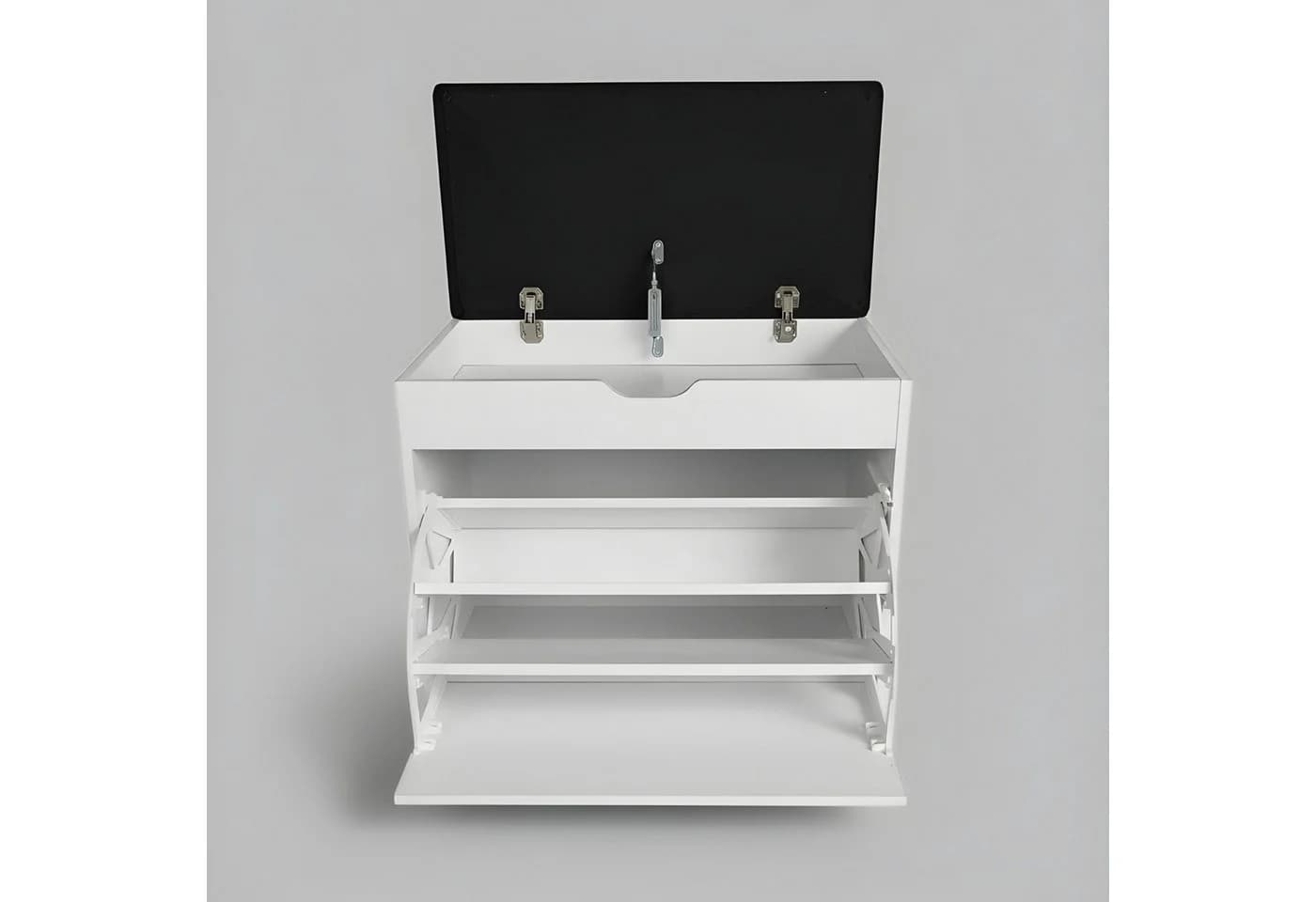 BOXIMO Schuhschrank VAULT mit Sitzbank Weiß - Bild 4