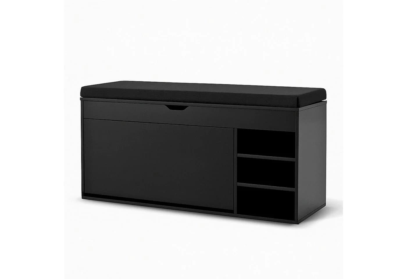 BOXIMO Schuhschrank GRADIA mit Sitzbank Schwarz - Bild 2