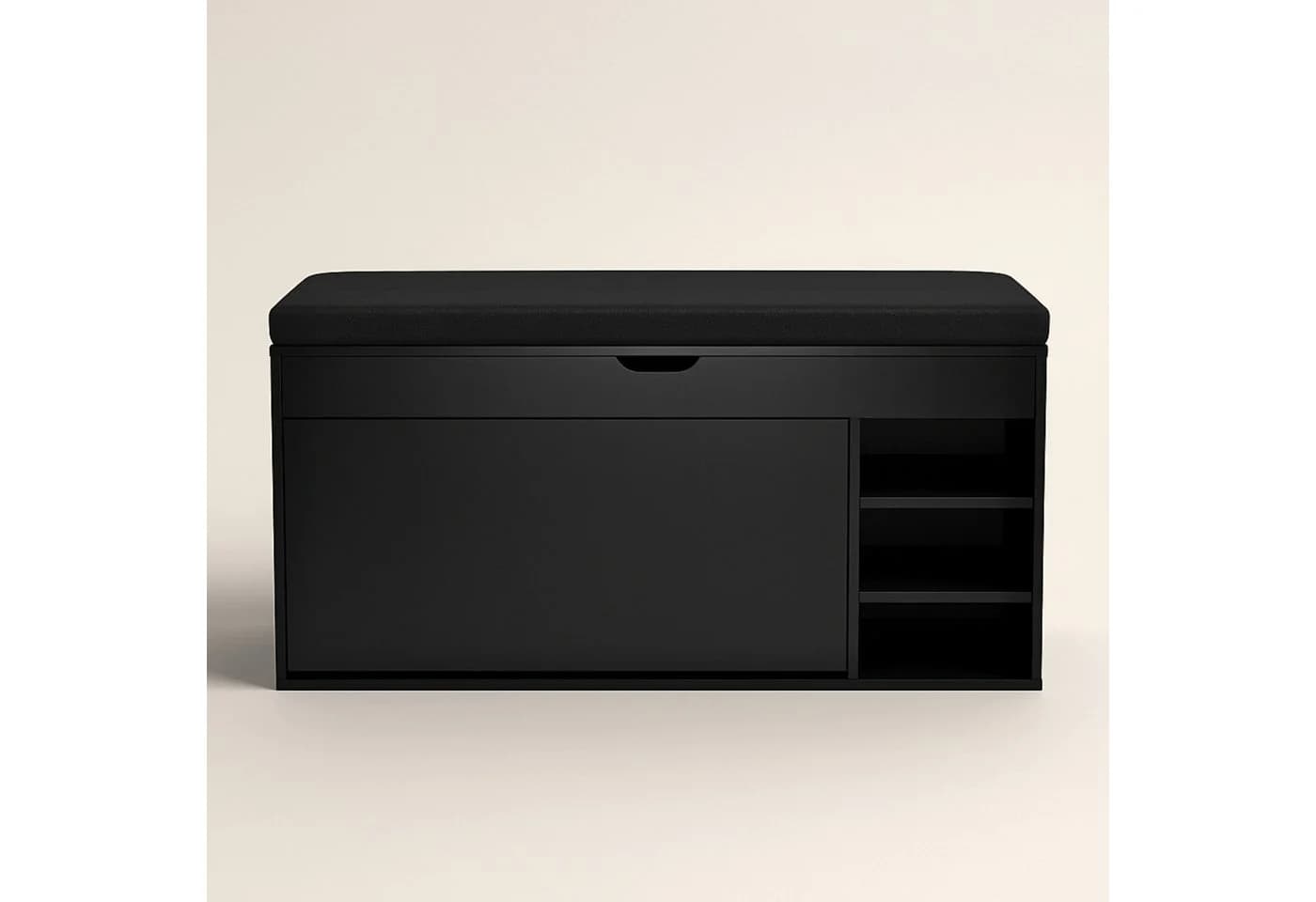 BOXIMO Schuhschrank GRADIA mit Sitzbank Schwarz - Bild 3