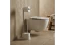 NUXIO WC-Garnitur STILK mit Papierhalter und Bürste, Edelstahl, Weiß Bild 2