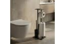 NUXIO WC-Garnitur HYLLA mit Papierhalter, Bürstenhalter und Handyablage Schwarz Bild 2