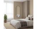 EDAXO Wandspiegel Oval 80x30 cm Metallrahmen Splitterschutzfolie Bild 1