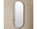 EDAXO Wandspiegel Oval 80x30 cm Metallrahmen Splitterschutzfolie Bild 3