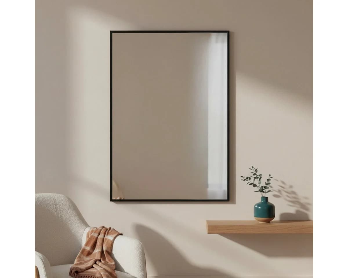 EDAXO Wandspiegel 70x50 cm Splitterschutzfolie - Bild 2