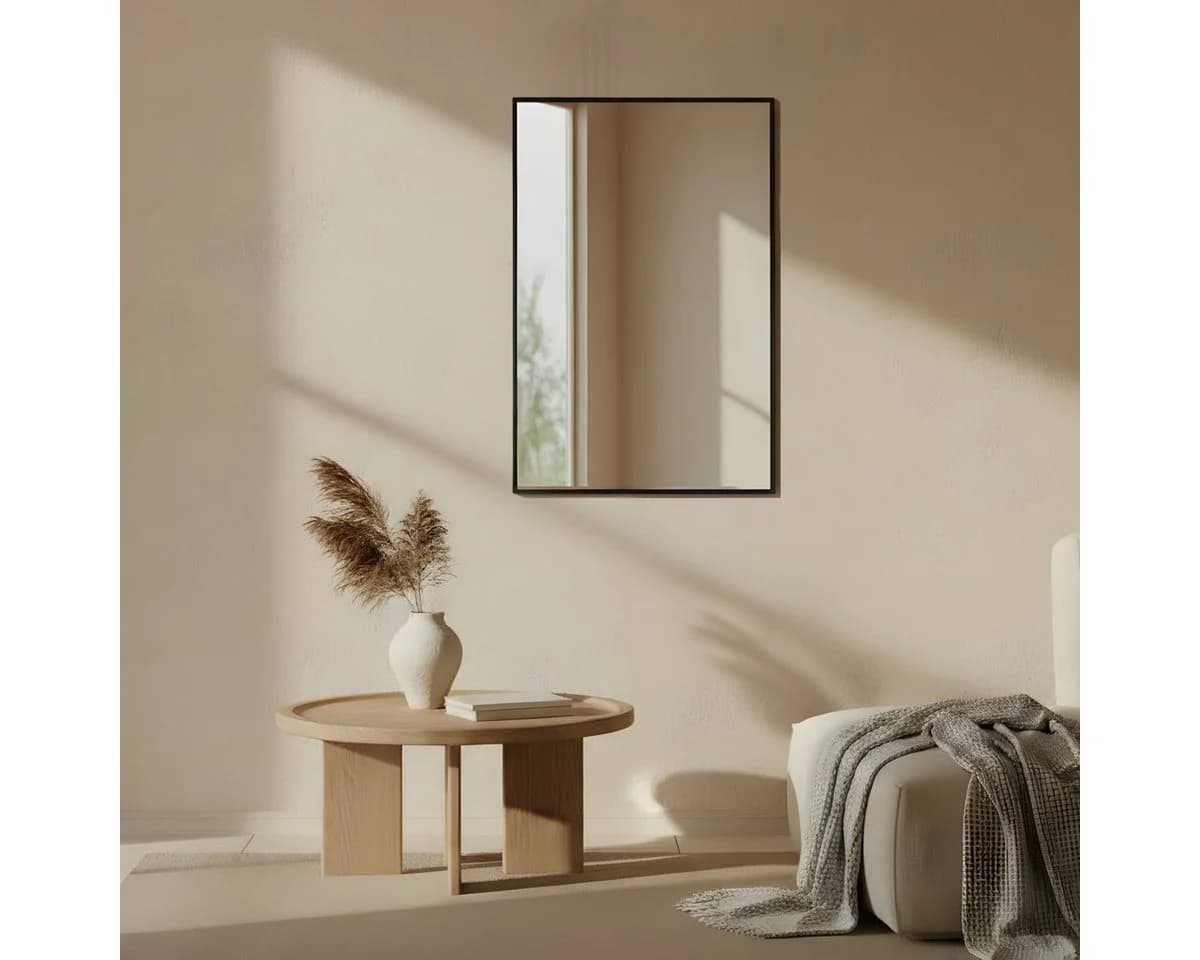 EDAXO Wandspiegel 70x50 cm Splitterschutzfolie - Bild 3
