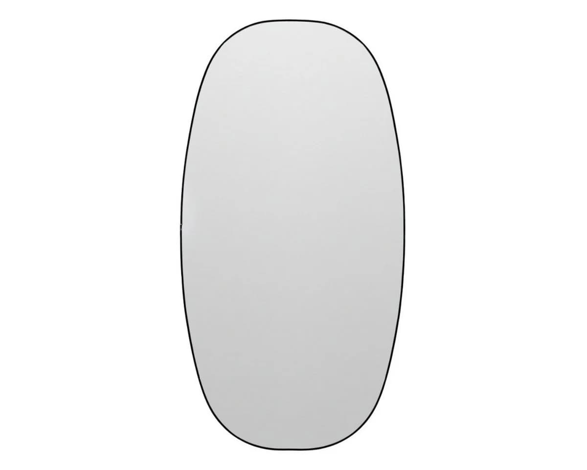 EDAXO Wandspiegel Oval 60x32 cm Splitterschutzfolie