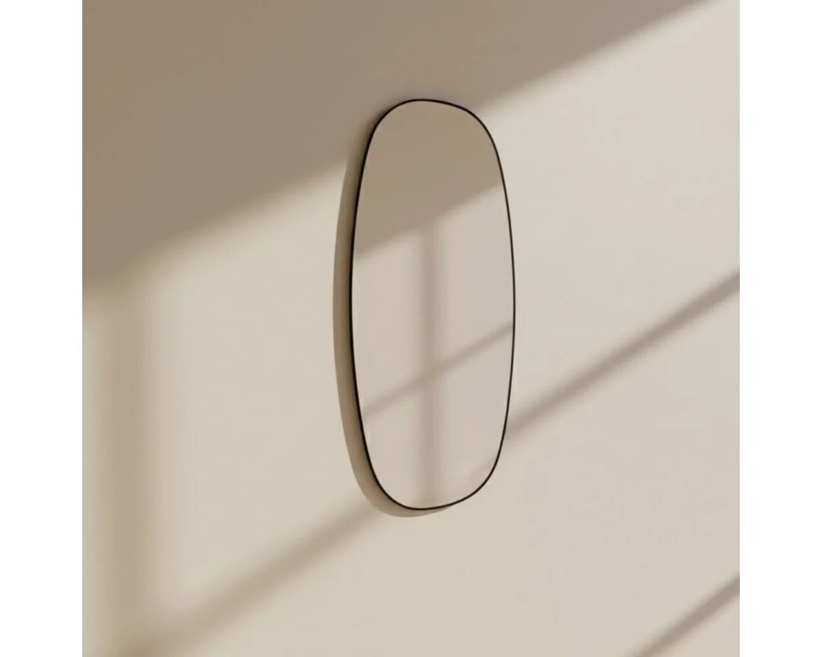 EDAXO Wandspiegel Oval 60x32 cm Splitterschutzfolie - Bild 3