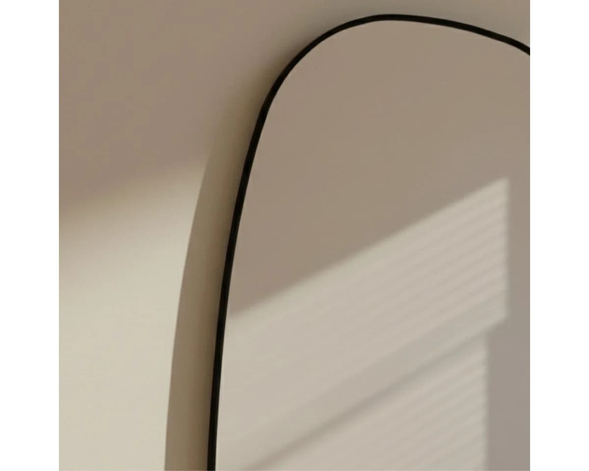 EDAXO Wandspiegel Oval 60x32 cm Splitterschutzfolie - Bild 5