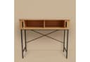 EDAXO Schreibtisch Konsole mit Schiebetüren SCAVA, geriffelt, 100 x 35 x 80,5 cm Bild 4