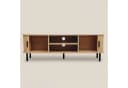 EDAXO Regal TV-Schrank SCAVA, geriffelt, Lamellenfront, Schiebetüren Bild 4