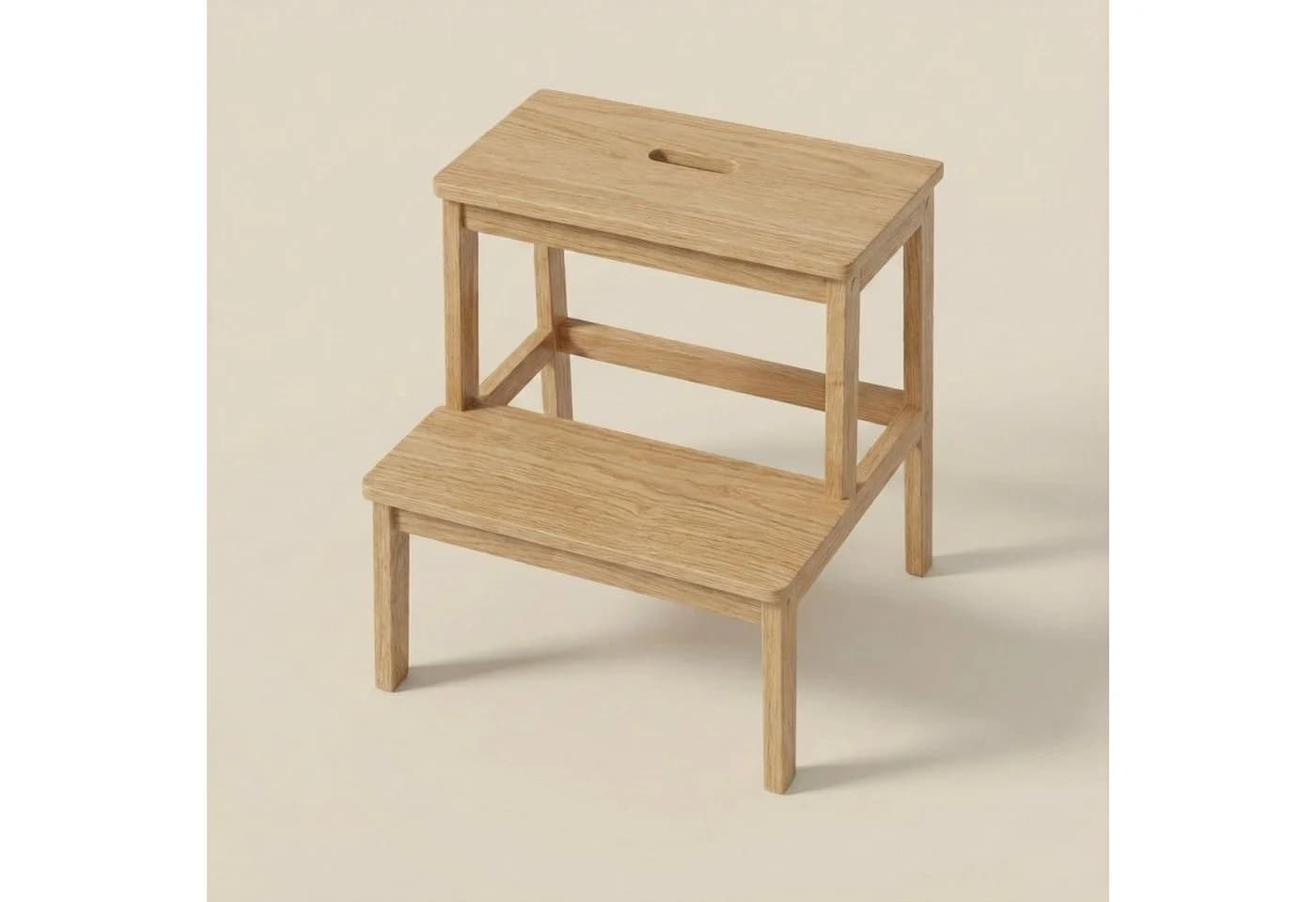 NUXIO Bambus Hocker mit Stufe KROK 46 cm - Bild 5