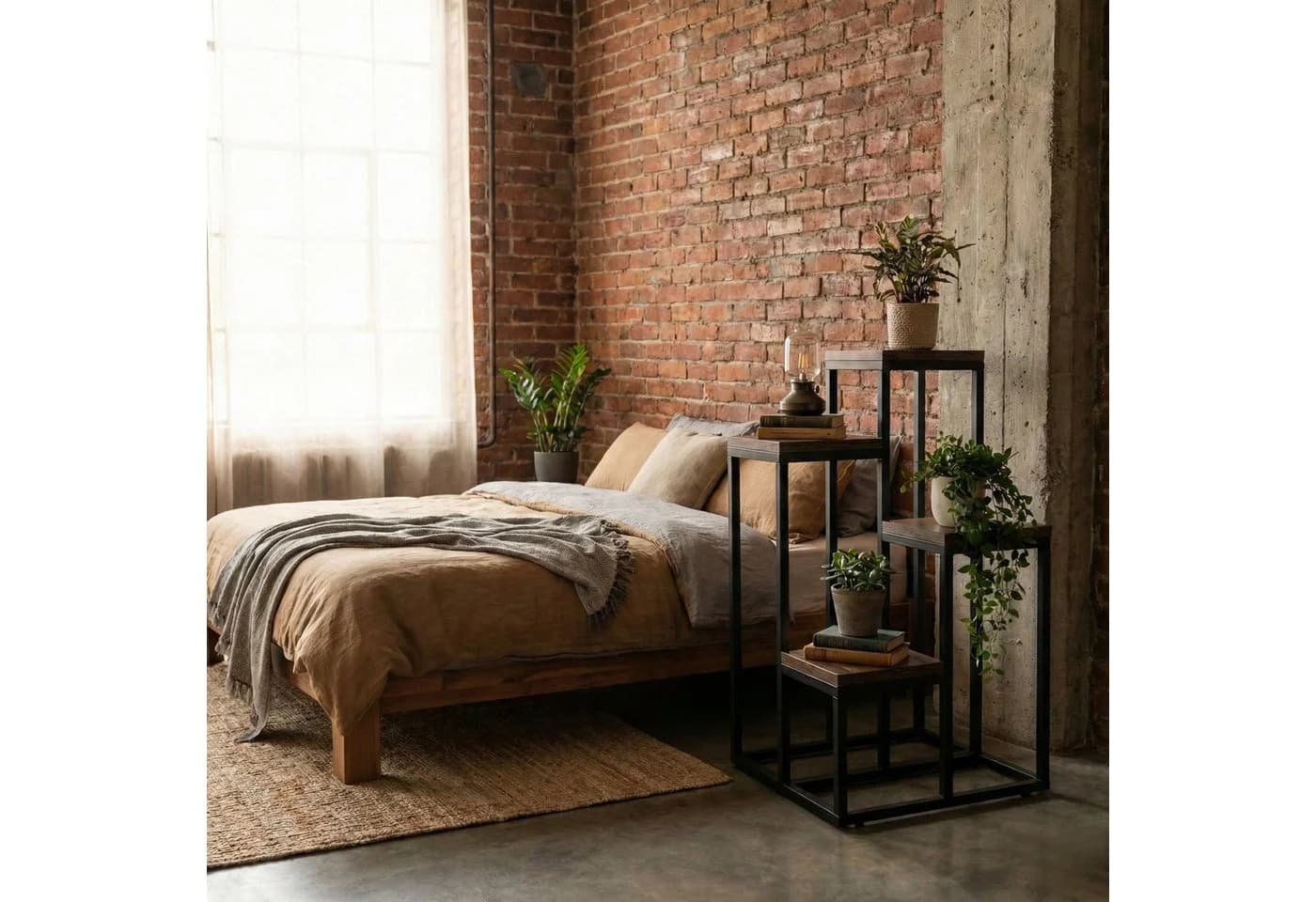 EDAXO Hoher Blumenständer BIOS für 4 Pflanzen Loft-Stil - Bild 3