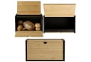 AROMELIO Brotkasten CADRE Bambus Beige/Braun Beidseitig Öffnbar Bild 4