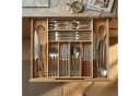 AROMELIO Ausziehbarer Besteckkasten VARIO Bambus Braun Bild 2