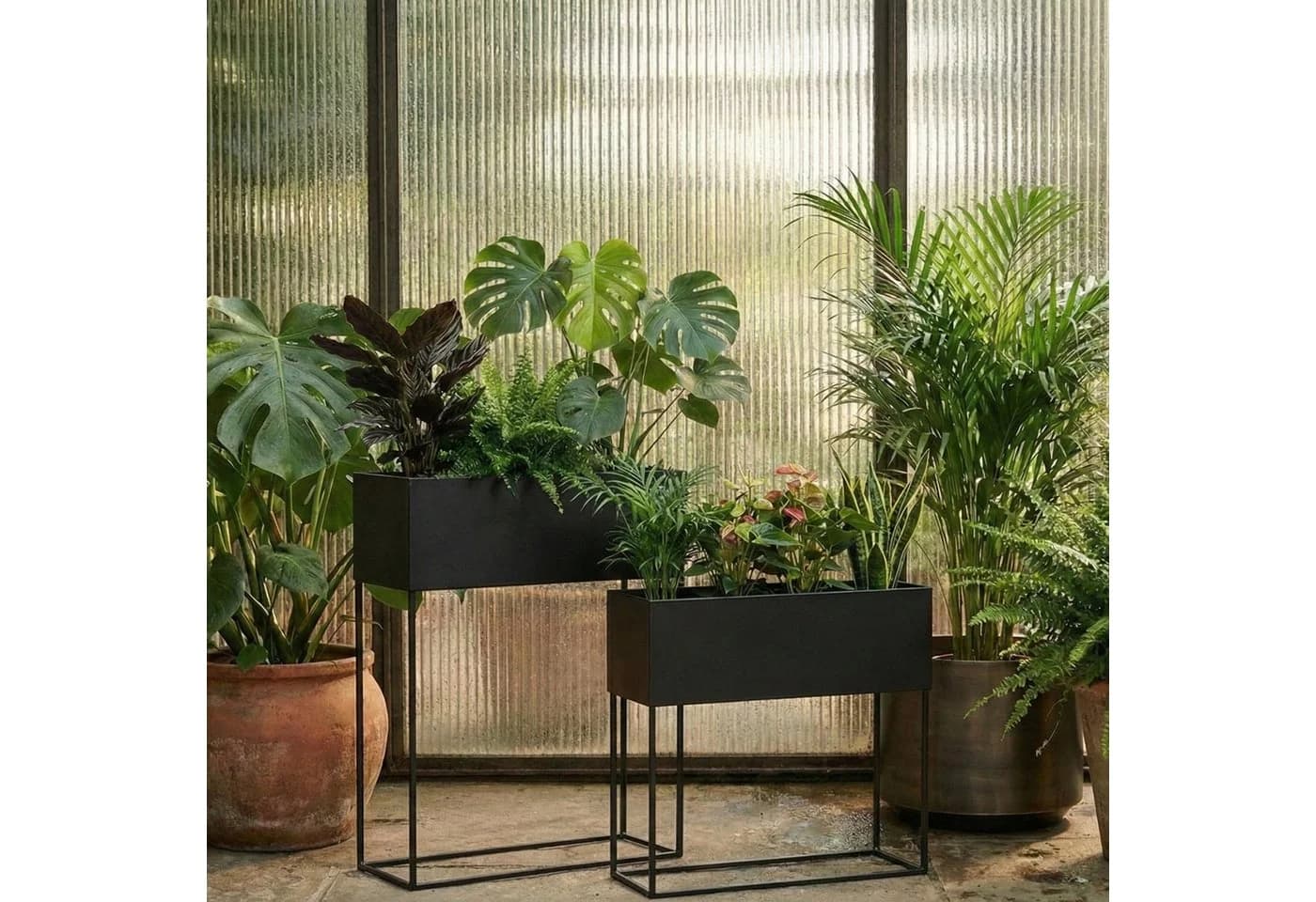 EDAXO Blumenständer Loft Metall TINO 2er-Set