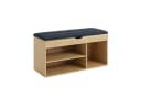 BOXIMO Schuhschrank TRIA mit Sitzfläche Braun Bild 2