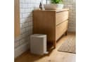 NUXIO INVI Mülleimer mit Pedal 7l Beige/Weiß Soft-Close Bild 1
