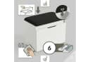 BOXIMO Schuhschrank mit Sitzfläche und Stauraum VIRA Weiß Bild 5