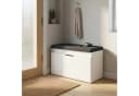 BOXIMO Schuhschrank mit Sitzfläche und Stauraum Weiß Bild 2