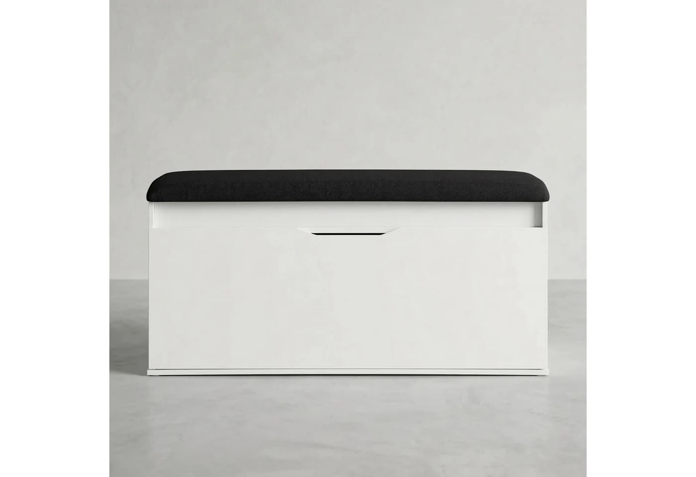 BOXIMO Schuhschrank mit Sitzfläche und Stauraum TORI Weiß
