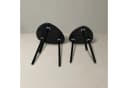 EDAXO BINI Couchtisch 2er-Set Schwarz MDF Holzbeine Bild 4