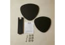 EDAXO BINI Couchtisch 2er-Set Schwarz MDF Holzbeine Bild 5