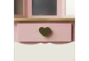 BOXIMO Kinderschminktisch REIA mit Spiegel und Hocker Set Rosa Bild 5