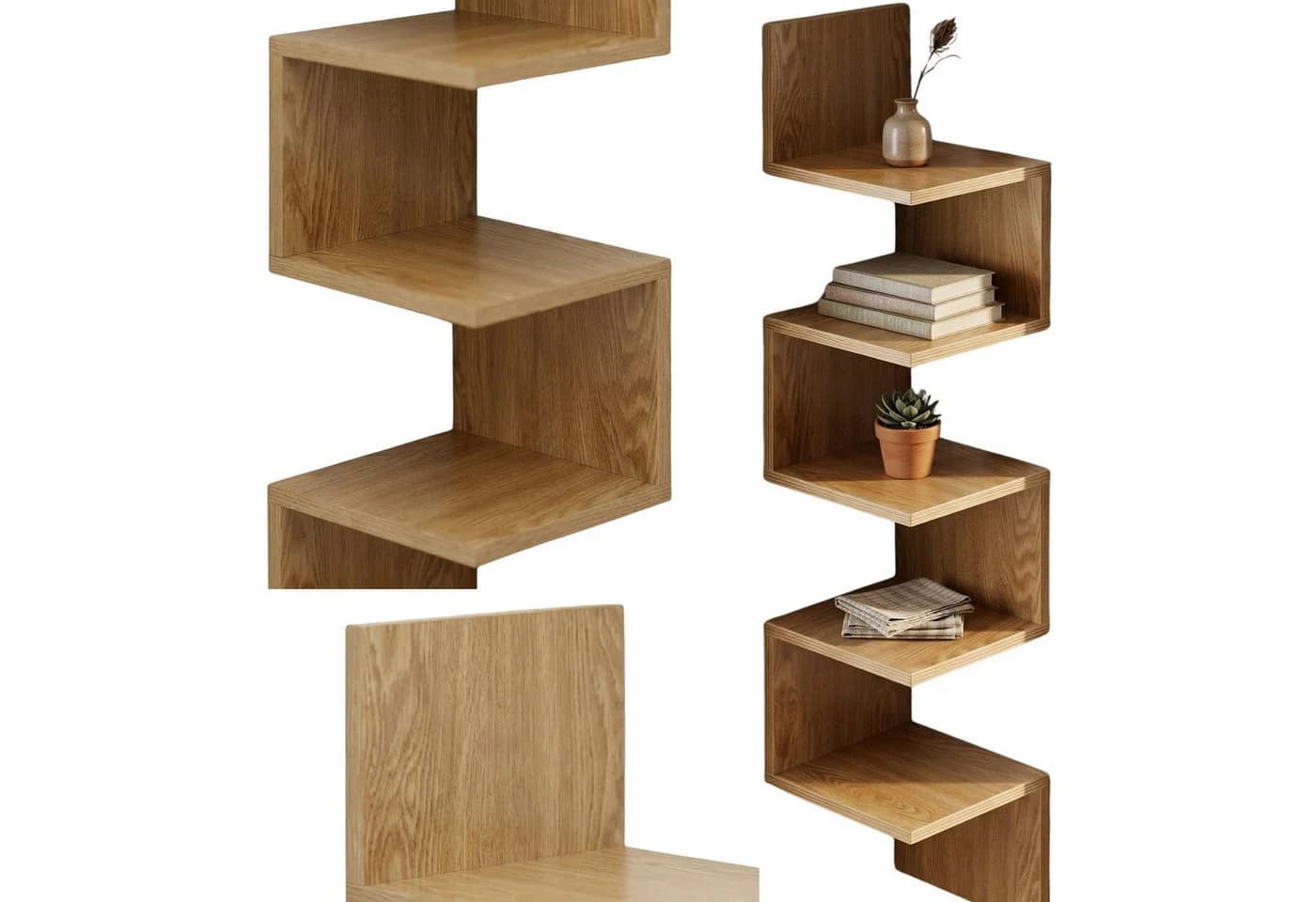 EDAXO Wandregal VICO Braun Modernes Design - Bild 3