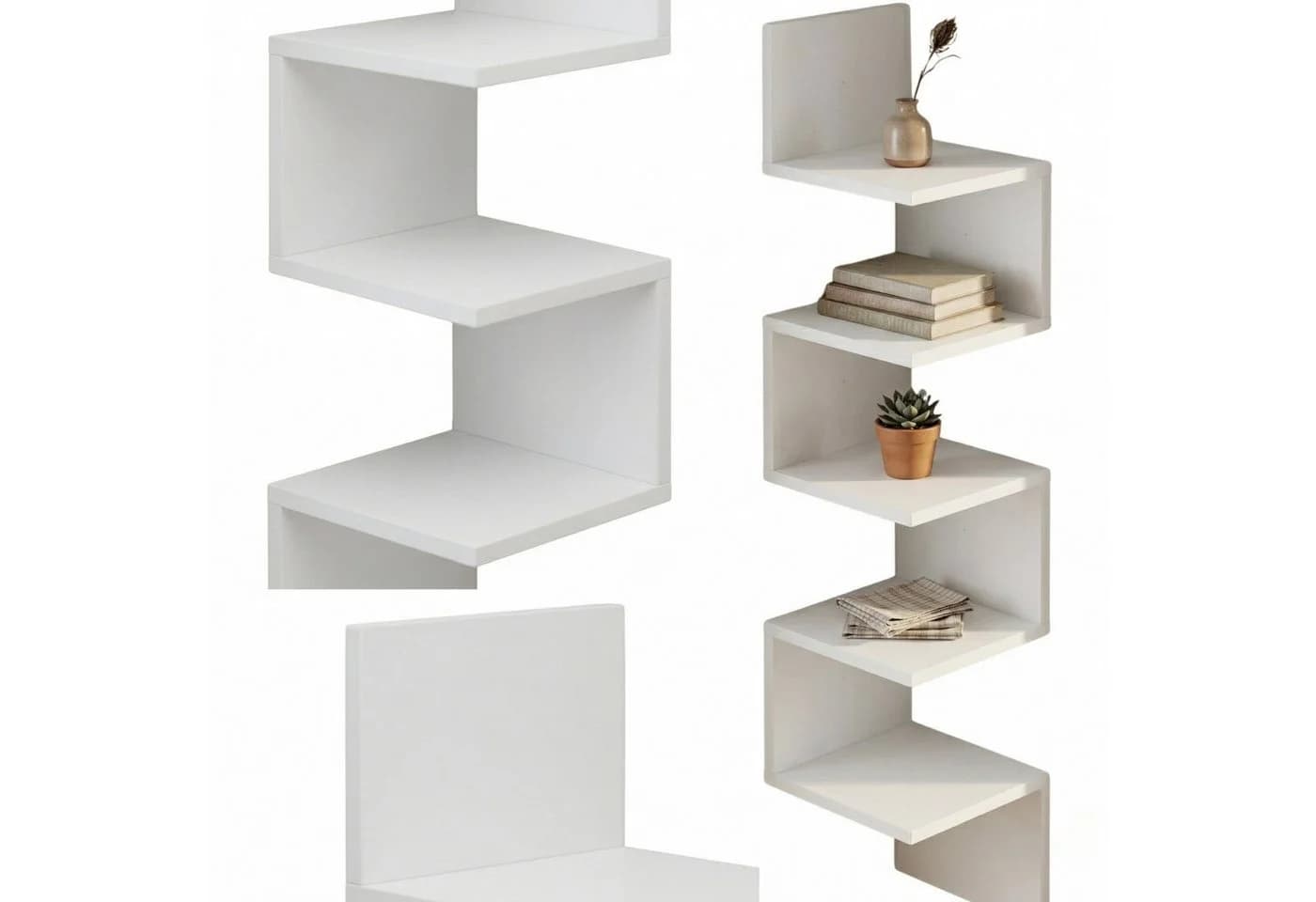 EDAXO Wandregal VICO Weiß Modernes Design - Bild 3