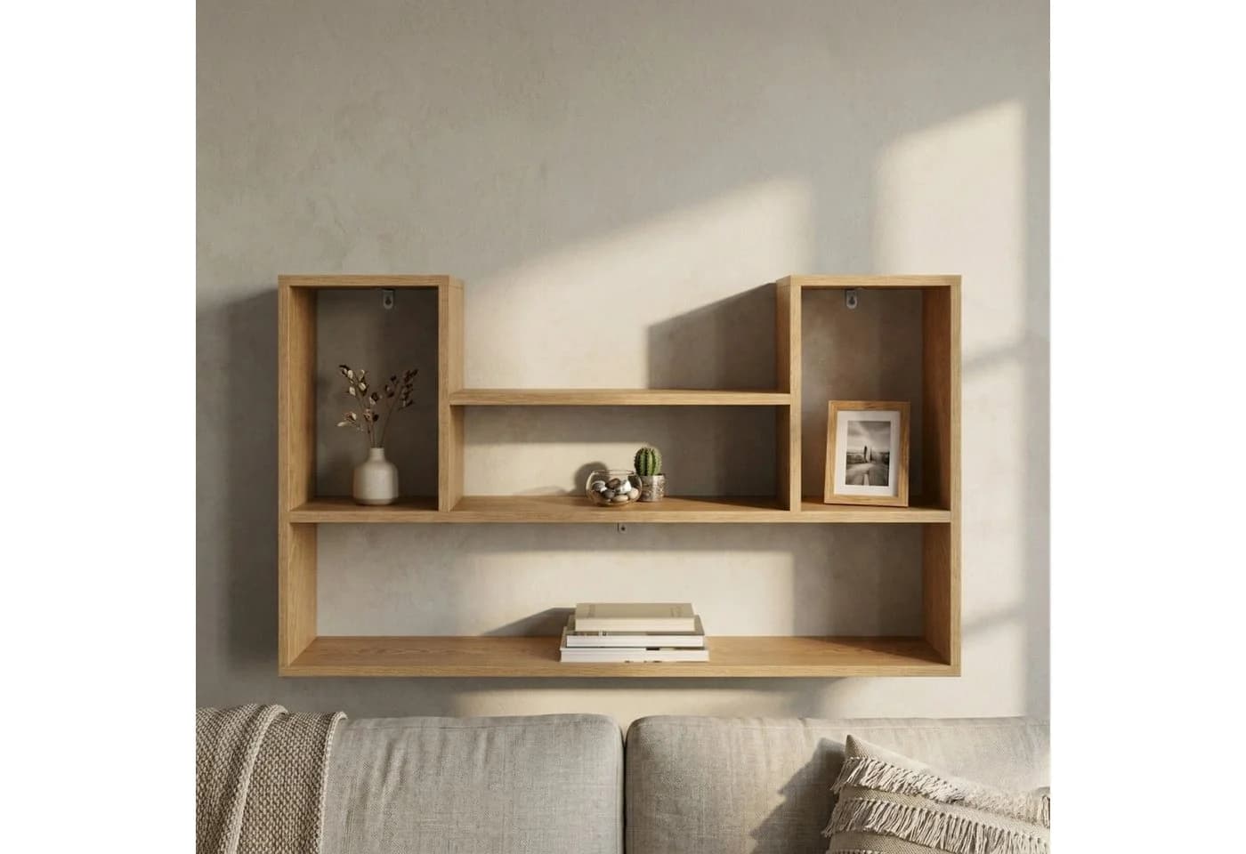 EDAXO Wandregal TALO Weiß Modernes Regal