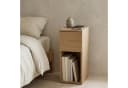 EDAXO Beistelltisch TENY Braun mit Regal und Schublade Bild 2