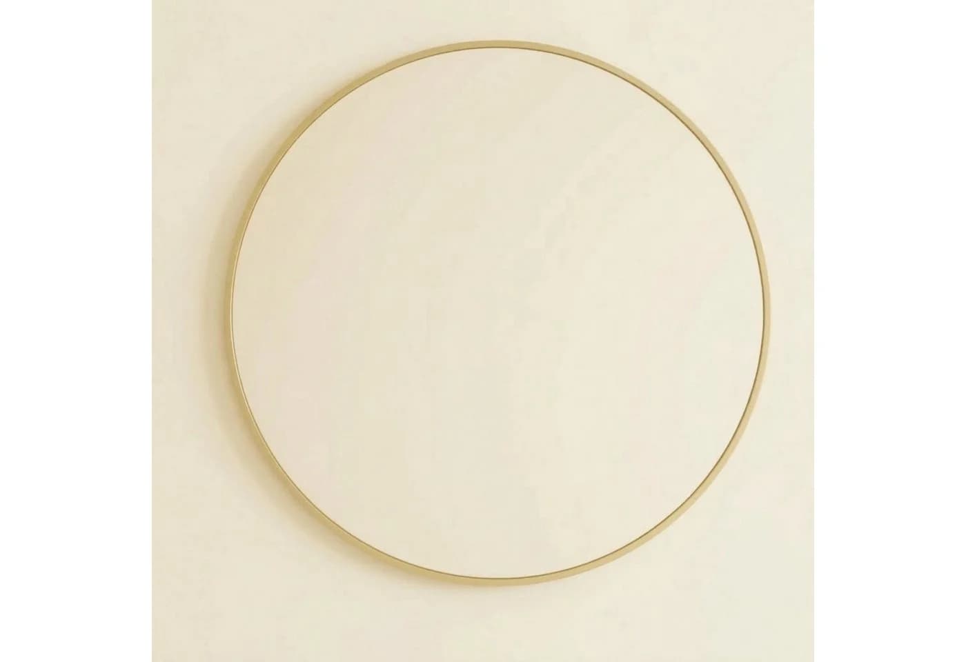 EDAXO Wandspiegel MIRA Rund Ø 80 cm Glas Aluminium
