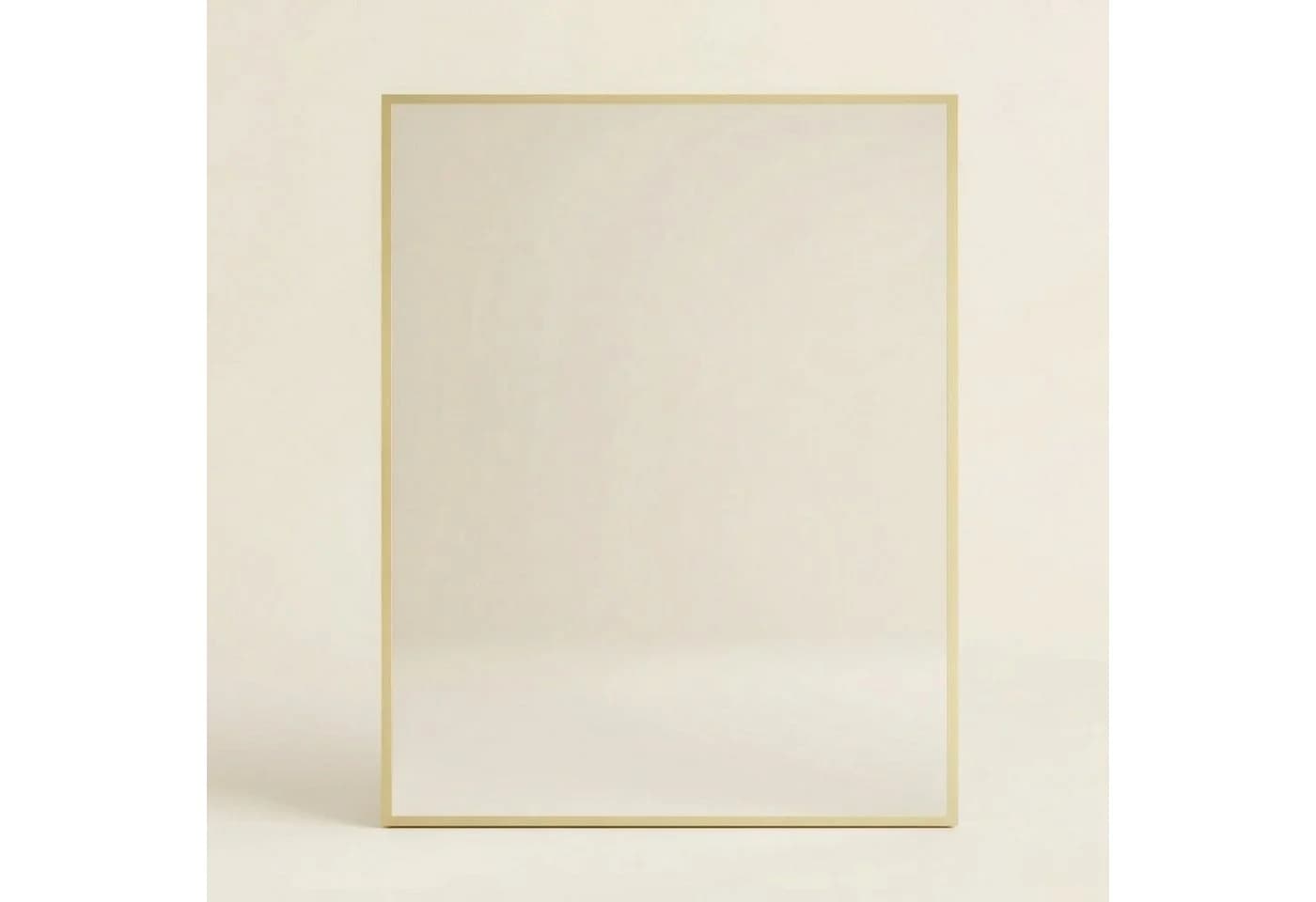 EDAXO Wandspiegel VINKEL Rechteckig Glas Aluminiumrahmen Gold/Weiß - Bild 3