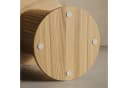 SCAVA Beistelltisch rund braun geriffelt MDF Bild 3