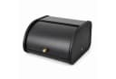 AROMELIO Brotkasten Metall mit Rolldeckel Schwarz Bild 2