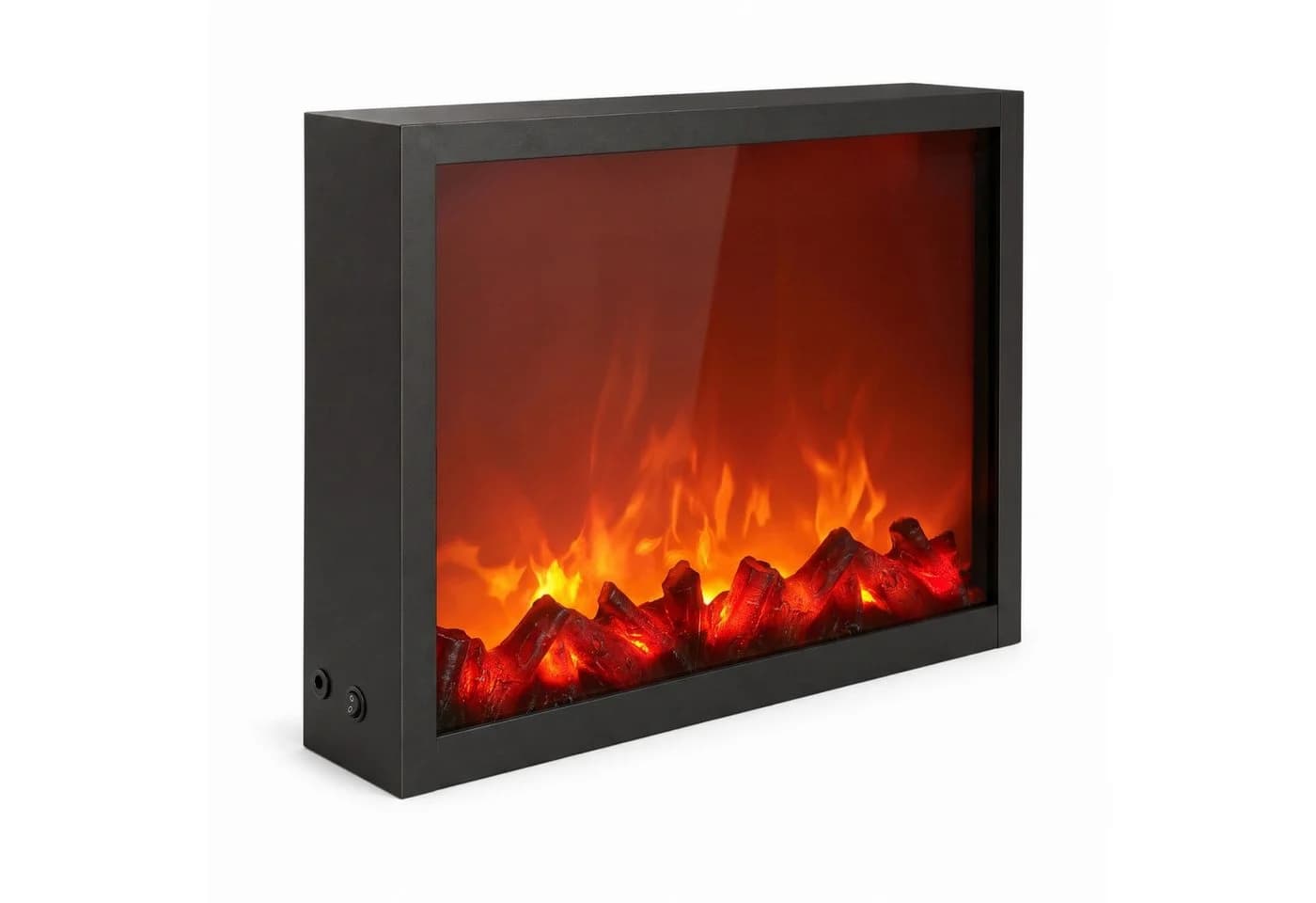 TWILUX Dekorativer LED-Kamin Metall Schwarz Flammeneffekt - Bild 2