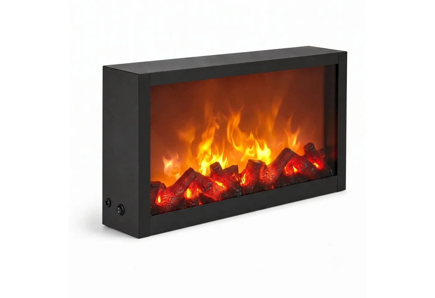 TWILUX Dekorativer LED-Elektrokamin Metall Schwarz - Bild 2
