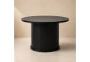 SCAVA Couchtisch Schwarz Rillierter Fuß Rund 70 cm Bild 1