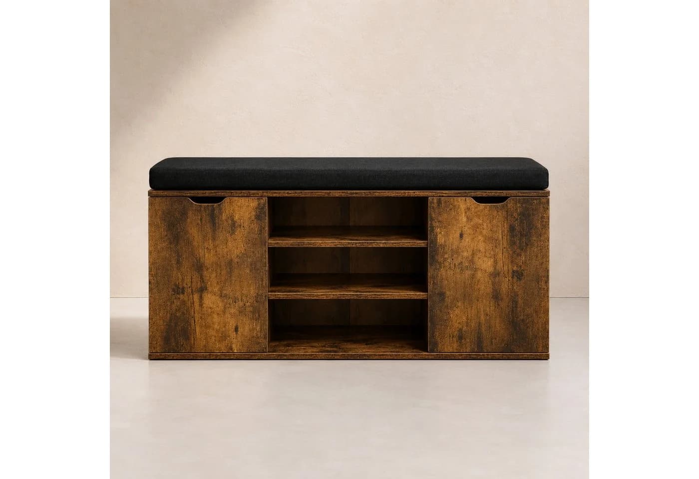 BOXIMO Schuhschrank PORTA mit Sitzfläche und Stauraum für 10 Paar Schuhe